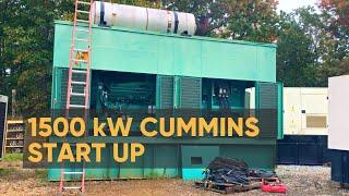 1500 kW Cummins Diesel Generator Start Up