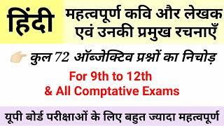 12th Hindi Most important Objective Question | hindi important question 2024 up board