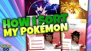 THE BEST WAY TO 'SORT' YOUR POKÉMON STORAGE in Pokémon GO!!