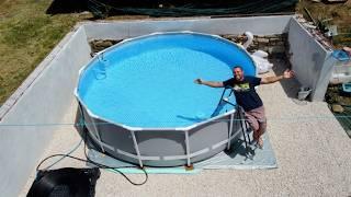 We Finally Finished Our DIY Pool Area After a YEAR! | Off-Grid Solar Pool Heater