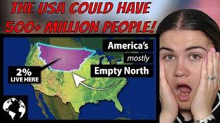 Brit Mum Reacts to Why So Few Americans Live In This HUGE Area In The Northern Part Of The Country