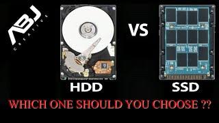 HDD VS SSD - WHICH ONE SHOULD YOU CHOOSE ??