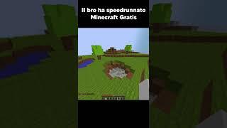 Il bro ha speedrunnato minecraft gratis #shorts #minecraft #yoyyouyo