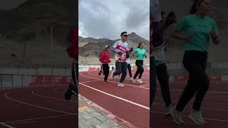 Morning run on the Track | Leh Ladakh #running #training #himalayas #lehladakh #shorts #asmr