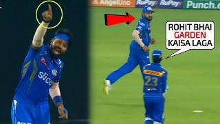 Stump Mic Ishan Kishan said "Garden Kaisa Laga" to Rohit Sharma when Hardik Pandya sent him in deep