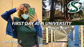 MY FIRST DAY AT A UNIVERSITY *in person* | CSU SACRAMENTO STATE VLOG 