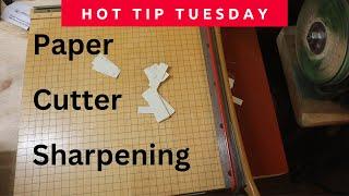 Paper Cutter Sharpening | Features I Like and How I Sharpen Them