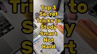 Top 3 Secret Tricks to Study Smart Not Hard #shorts #study #facts