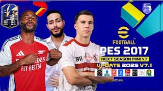 PES 2017 Next Season 2025 Mini V7.1 UPDATE تحديث موسم 2025