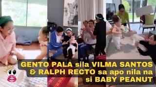 GENTO PALA sila VILMA SANTOS & RALPH RECTO sa apo nila na si BABY PEANUT