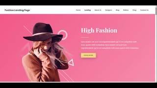 Fashion Website Theme