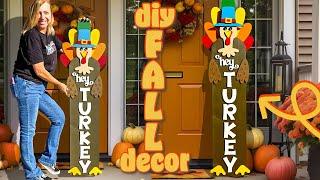 DIY Turkey Porch Leaner – Easy Fall Front Porch Decor! 