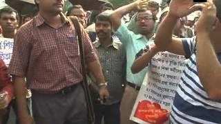 Contractual teachers protest in Kolkata