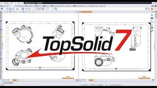 TopSolid7 : การ Set View ใน Drafting