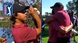 Charlie Woods makes first-ever HOLE-IN-ONE at PNC Championship | 2024