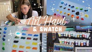 Art Haul + Swatches | Himi Acrylic Paints | MunisArtStudio