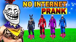 NO INTERNET PRANK  CS FUNNY GAMEPLAY | Ghani Bhai Free Fire