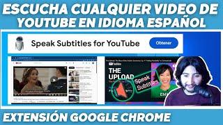 EXTENSION de GOOGLE CHROME que TRADUCE cualquier VIDEO DE YOUTUBE - IA | BOT