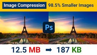 How to compress image size without losing quality in Photoshop