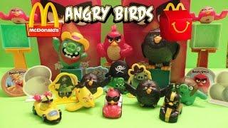 2016 McDONALD'S THE ANGRY BIRDS MOVIE KIDS TOYS ACTION USA COLLECTION REVIEW