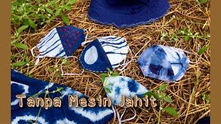 DIY Masker Tie Dye Tanpa Mesin Jahit (Shibori + Sashiko Face Mask Tutorial) NO SEWING