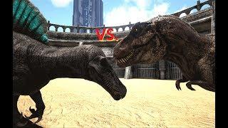 Tyrannosaurus VS. Spinosaurus - ARK-Duelle [HD/Ger] | Marcel