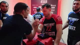 EAST VS WEST 12 BACKSTAGE ARMWRESTLING