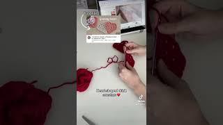 Quick Valentines Day crochet project idea ️ #valentinesdaydiy