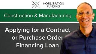 Applying for a Contract or PO Financing Loan