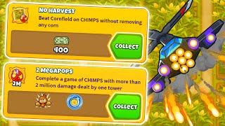 No Harvest and 2 Megapops Acheivement In 1 game! (Bloons TD 6)