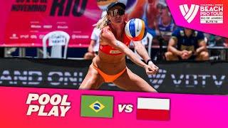 Agatha/Rebecca vs. Wachowicz/Radelczuk - Pool Play Highlights | Rio de Janeiro 2024 #BeachProTour