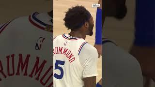 Wild sequence in Philly involving Andre Drummond and Victor Wembanyama