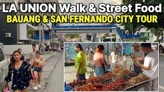 Bauang to San Fernando City TOUR | LA UNION Street Food, Walk Tour & Bus Ride! PHILIPPINES