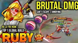 RUBY BEST BUILD 2023 | BUILD TOP 1 GLOBAL RUBY GAMEPLAY | MOBILE LEGENDS