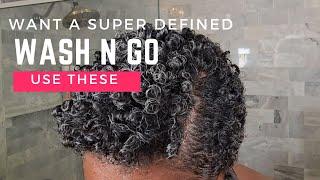 Two Products to Guarantee Defined Curls I Natural Hair Wash n Go Tutorial