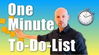 One Minute To-Do List