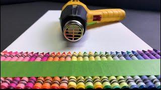 CRAYON ART!! Easy Crayon Melting Technique that’s a Beginners Best!! Wigglz Art