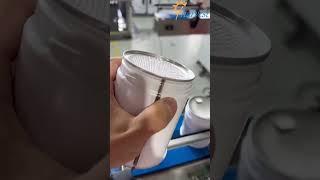 Automatic easy peels off lid seaming machine, auto servo metal canister crimping machine