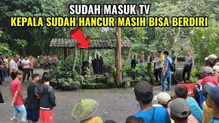 sudah masuk tv.!kepala sudah hancur masih bisa berdiri...