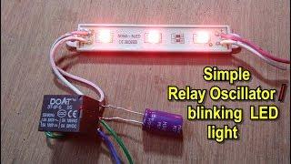 Without IC | How to make simple oscillator/flashing/blinking lights using DC relay | POWER-GEN