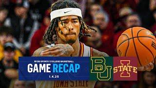 College Basketball: No. 3 Iowa State defeats No. 25 Baylor for 9th STRAIGHT win | Game Recap