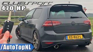 VW Golf GTI CLUBSPORT *HYBRID TURBO* 470HP REVIEW on AUTOBAHN (NO SPEED LIMIT) by AutoTopNL