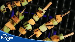 How to Make Grilled Ginger Melon Skewers | Healthy Recipes | Kroger
