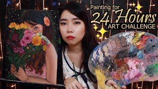 Painting for 24 Hours Straight Art Challenge | Philippines