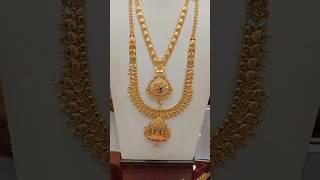 10 savaran gold jewellery set ️‍ sree kumaran thangamaligai less wastage#goldjewellery#thalichain