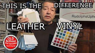 Learn Now! The difference between leather and vinyl