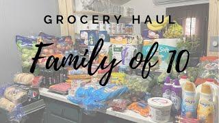 Large Family Grocery Haul | Family of 10 | The Shearin Homestead