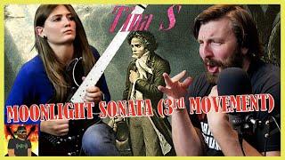 She Is SEVENTEEN! | Ludwig van Beethoven - Moonlight Sonata ( 3rd Movement ) Tina S Cover | REACTION