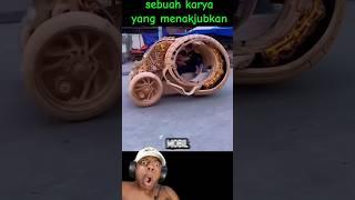 seorang pria jenius ini membuat mobil dari kayu sungguh idekreatif di luar nalar.. respect