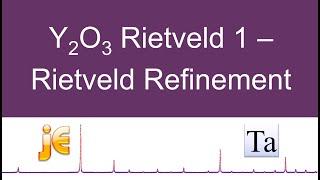 Y2O3 Rietveld 1 - basic refinement